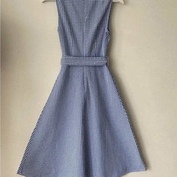 Joules Blue Gingham Sleeveless Dress Fiona Blugingham Size 4 - Picture 3 of 4
